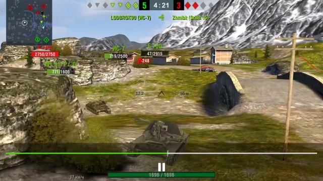 WT auf Pz.VI (вафля) 9lvl wot blitz смотреть онлайн