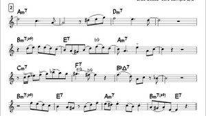 Blue Bossa Easy Solo Example  -1 for Alto Sax