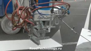 Разметка дороги холодным спрей пластиком Smartliner WINTER