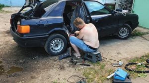 Замена порогов на Ауди 80 б3 ч2