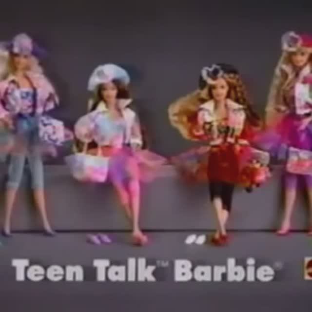1992 Реклама куклы Говорящая Барби 1992 Teen talk Barbie Mattel