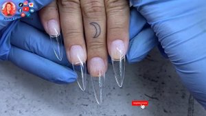 Наращивание ногтей на типсах / Американские ногти