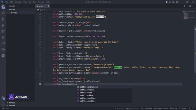 QR Code Generator in Python Tutorial using PyQT5 смотреть онлайн