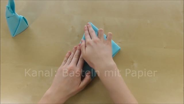 Servietten falten Osterhase ? Servietten falten für Ostern. Leichter Origami Hase ?
