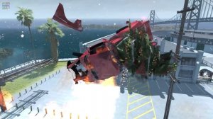 Beamng drive - Giant Roller Chain Crushes Cars (