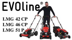 Обзор и сравнение бензиновых несамоходных газонокосилок EVOline LMG 42 CP; LMG 46 CP и LMG 51 P
