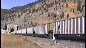 Denver&Rio Grande Trains @ Moffat Railroad Tunnel,CO Fall 1992