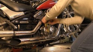 Кастомный выхлоп на Vulcan VN800 - убираем Cobra Exhaust ставим тюнинг
