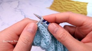 Узор "Cuerdas" Араны УЗОРЫ СПИЦАМИ для вязания свитера, шарфа. Вязание аранов спицами