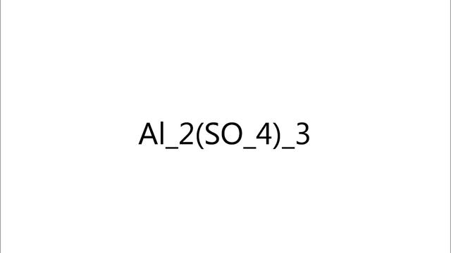Aluminium sulfate (Al2(SO4)3) смотреть онлайн