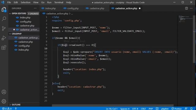 Como não permitir cadastro de email duplicado ao fazer INSERT no CRUD PHP - Parte 03 смотреть онлайн