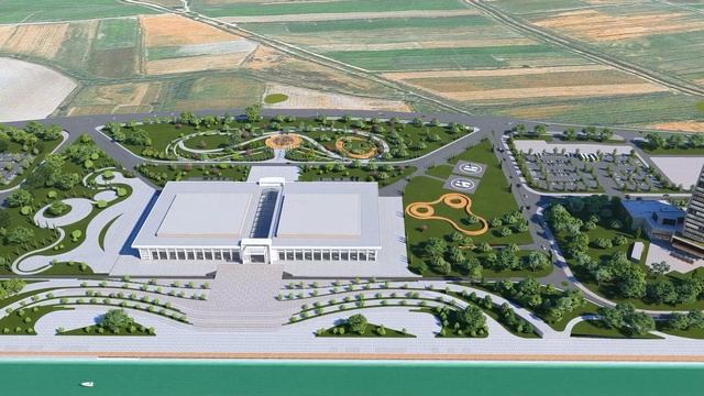 SAMARKAND TURISTIK CENTER BIG PROJECT ARCHITECTURAL ANIMATION SCENE UZBEKISTAN SAMARKAND SILK ROAD
