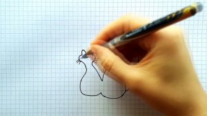 Простые  рисунки #142. Как нарисовать влюбленных Котиков. Идеи для рисования на День Святого Валент