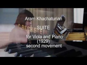 Aram Khachaturian Suite for Viola and Piano 1929 2nd mov Armine Grigoryan Максим Новиков