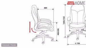 Кресло руководителя Бюрократ T-9930AXSN