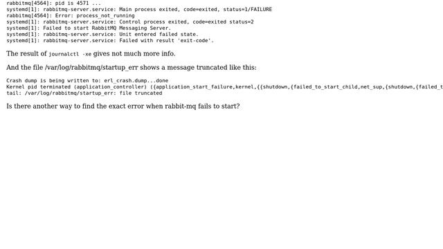 Unix & Linux: rabbit-mq in Ubuntu 16.04 fails to start without clear message error (2 Solutions!!) смотреть онлайн