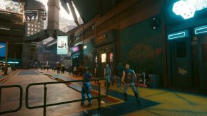 Evening walk in Haywood of Night City.  Cyberpunk 2077.  Ambience.  *ASMR*