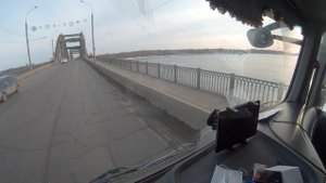 Рыбинск. Мост через р. Волга.MP4
