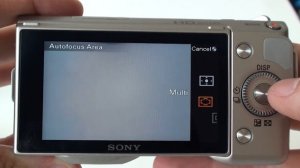 Sony NEX-5 menu system