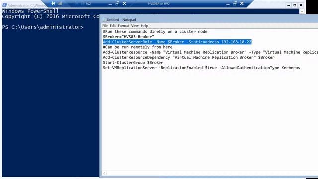 Configure Hyper-V Replica Broker with Powershell for Windows Server 2016 clusters смотреть онлайн