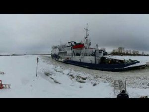 360 встреча судов Капитан Чадаев, Луга, Пандар, Марс на переправе 26-24 лесозаводы. 23.02.2024