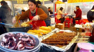 Супер Жареное яйцо на жареном рисе - Корейская Уличная Еда