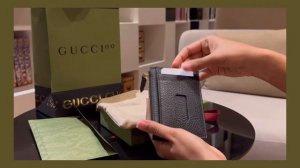 Gucci Marmont card case unboxing