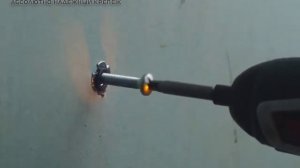 Установка анкера Фиксар типа "зонтик" для гипсовой плиты