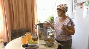 Готовим из яблок и груш сок и пюре.
