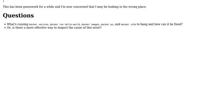 docker version hangs before server info смотреть онлайн