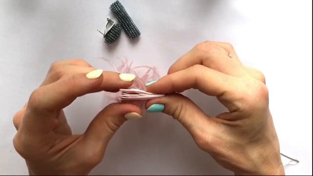 #МК –  Серьги перья| #Tutorial – Feather earrings