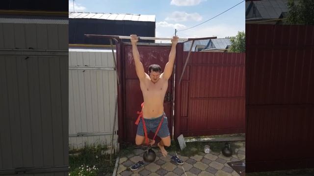 Турник 124 кг -14раз. Категория ветераны))) смотреть онлайн