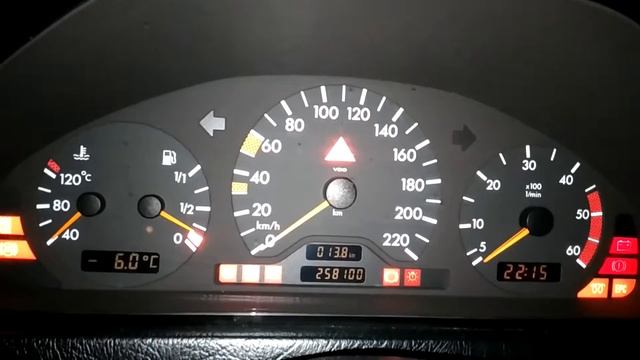 mercedes w202 C220 cdi cold start -6*C смотреть онлайн