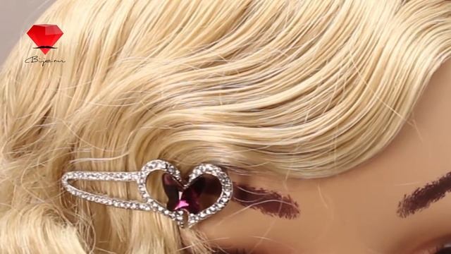 Bije.ru: Заколка для волос с покрытием из белого золота и кристаллами Сваровски Terez (Терез) смотреть онлайн