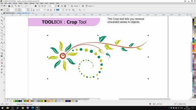 Crop Tool | Tool Box | CorelDraw 2018 Tutorial in Gujarati By Lalit Goswami | LRGWall смотреть онлайн