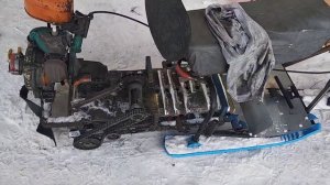 Самодельный снегоход из бензопилы дружба
