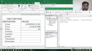 EXCEL  VBA TELUGU PART - 28 || EXCEL VBA TIME FUNCTIONS IN TELUGU || VBA TIME FUNCTIONS IN TELUGU |