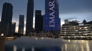 DUBAI the wonderful water Fountain April 2023  awesome 4K  Dubai Mall Fountain Show Burj Khalifa