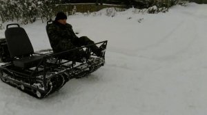 самоделка на гусеницах с редуктором муравей супермотопес рыбалка охота