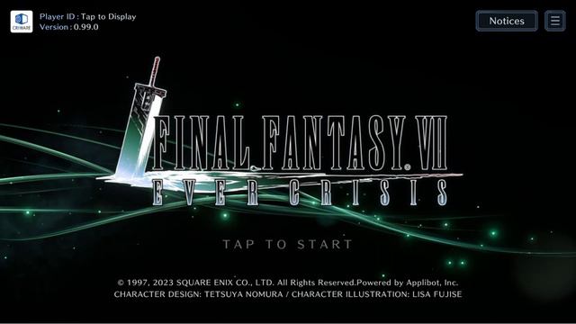 Final Fantasy VII: Ever Crisis - Title Screen (🎵 The Prelude) #FF7EC