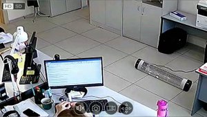 Монтаж видеонаблюдения в офисе - демонстрация работы