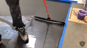 Black & Bright Purple Epoxy Floor