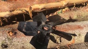 Урал 5557 лесовоз. Пробили радиатор.