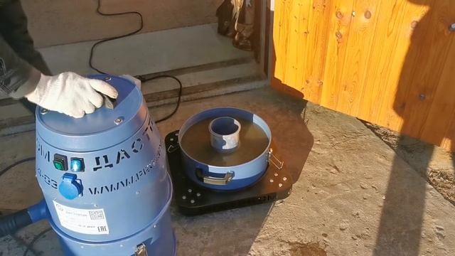 Водный тест строительного пылесоса Дастпром ПП-220/15.1-1,5 от компании russianpylesos.ru смотреть онлайн