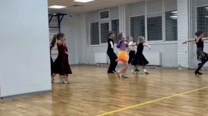 Первый открытый урок спустя 3 месяца занятий по бальным танцам.