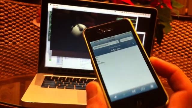 iPhone javascript orientation with websockets