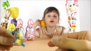 Подарки от зайчика открываем много Kinder сюрпризов Osterhase Kinder Maxi