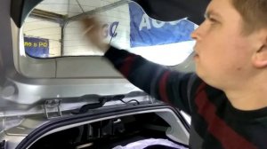 Процесс тонирования заднего стекла Ford Focus III универсал