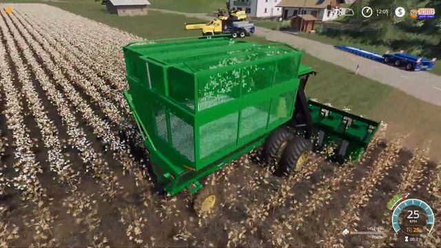 Farming Simulator 19: NEW COTTON HARVESTER! John Deere 9965 | COTTON TRANSPORTING AND SELLING! смотреть онлайн
