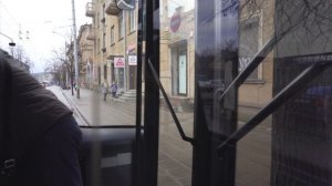 Lithuania, Vilnius, trolleybus 7 ride from Stotis to Teodoro Narbuto st.
